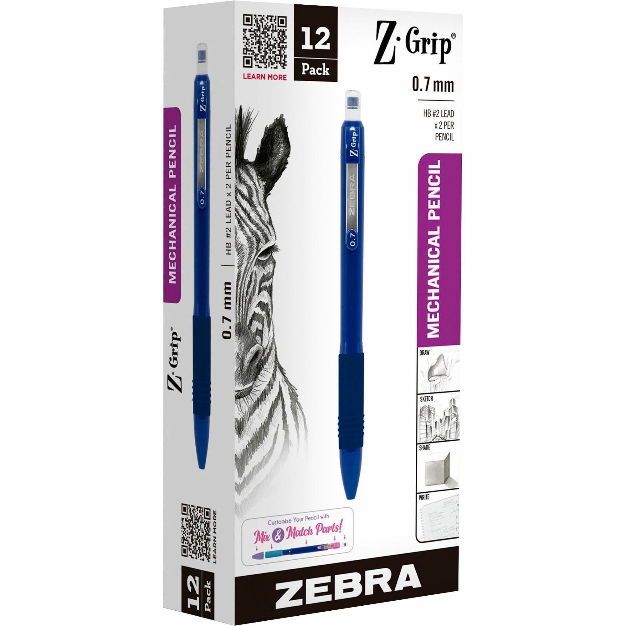 zebra-pen-z-grip-mechanical-pencil-0-7-mm-lead-hb-2-refillable-navy-blue-barrel-1-dozen-zeb50420_1